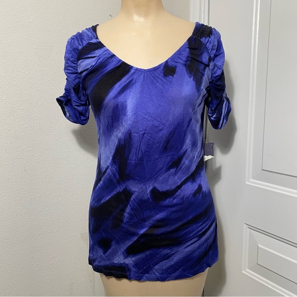 Jennifer Lopez Women Purple Sleeveless Blouse 0X Plus